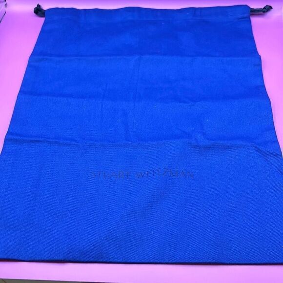 Stuart Weitzman Drawstring Top Medium Dust Bag Royal Blue Travel Storage Cover - Picture 1 of 7